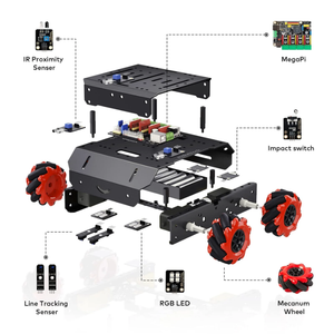 Makeblock mBot Mega gelişmiş mekanik kodlama robotik kiti programlama Arduino IDE kök oyuncaklar ile Metal Robot araba