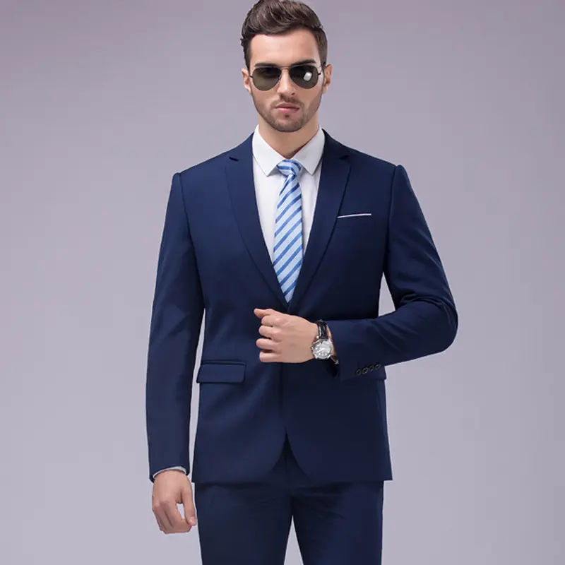 Conjunto de traje de novio S0108A para hombre, esmoquin profesional formal para boda, trajes de negocios de 2 piezas