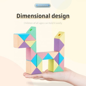 24-70 Segments Magic Rube 3D Puzzle Multi-Color Fidget <strong>Toy</strong> Transformable Cubes Kid Education <strong>Toys</strong> Cubo Magico - Product Image 2