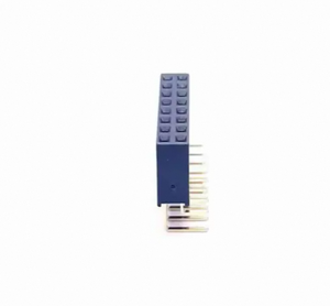 Custom Gold Plated 2.0mm 2.54mm Double Row Right Angle Plug Factory Direct Supply PA9T Female Pin <strong>Header</strong> for PCB 2P <strong>8P</strong> 16P 32P - Product Image 1