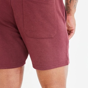 Wholesale Printing Logo Regular Fit Solid Color Active <strong>String</strong> <strong>Elastic</strong> Waist Shorts Running Cotton Polyester Shorts Men - Product Image 5