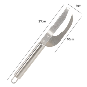 Dao rạch cá đa năng sắc bén Dao cạo vảy cá hải sản dụng cụ làm sạch dụng cụ cạo vảy cá bằng thép không gỉ - Product Image 2