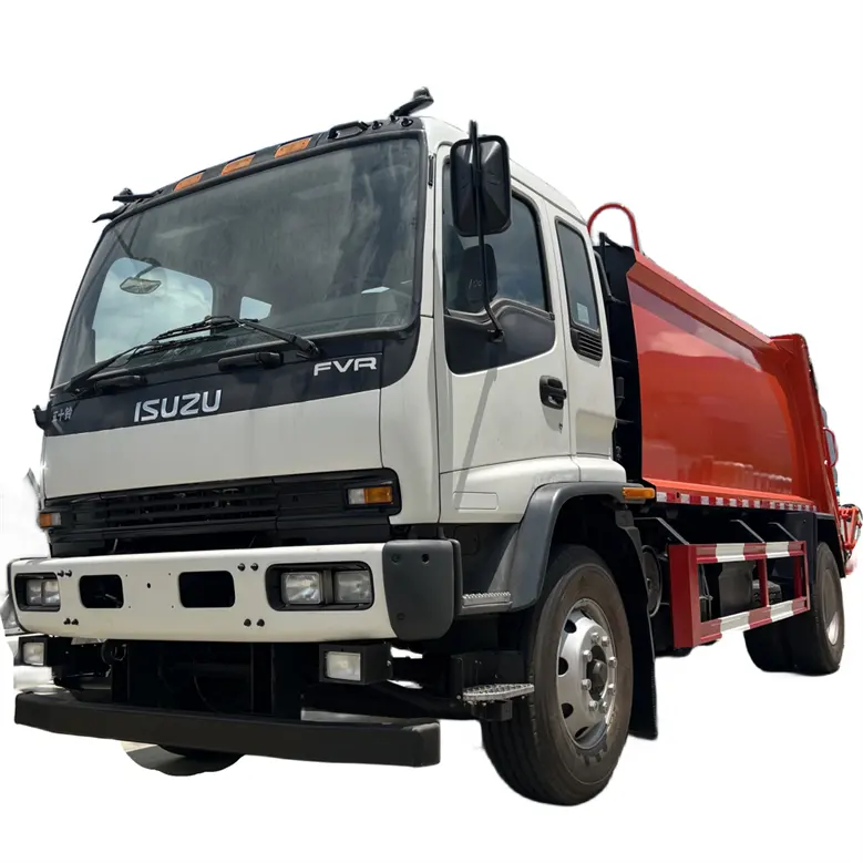 6x4 basura 20m3 15 toneladas compactador camión de basura Isuzu Jak sello