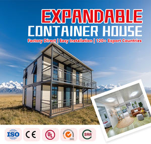 บ้านคอนเทนเนอร์แบบขยายได้สองชั้น บ้านสำเร็จรูปแบบโมดูลาร์ บ้านสำเร็จรูปขนาดเล็ก บ้านสำเร็จรูปแบบพับได้สองชั้น - Product Image 2