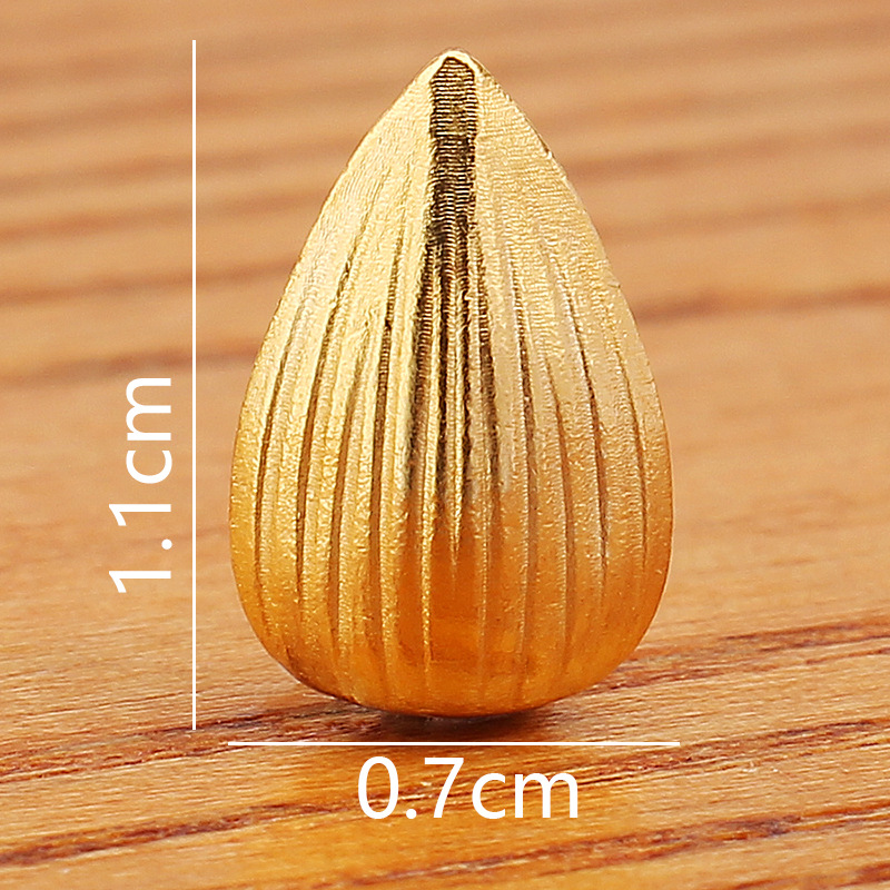 colorful 1 cm golden pumpkin seeds (alloy)