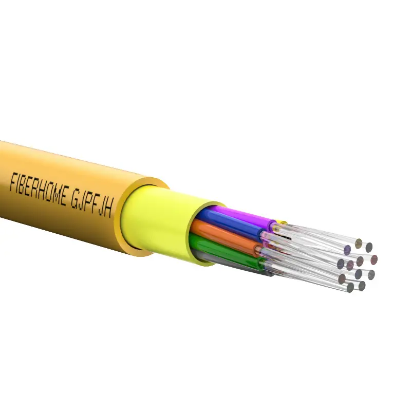 4 / 6 / 8 / 12 / 24 Core Single Mode Indoor GJPFJH Fiber Optic Cable Price Per Meter