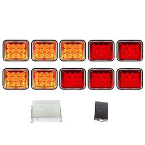 12v/24v Car Lighting System Remote Control Flashing <strong>Led</strong> Strobe Blue <strong>Led</strong> Warning Lightbar - Product Image 5