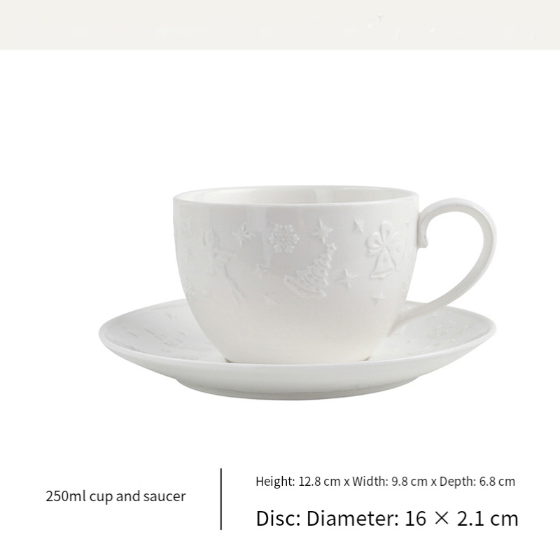 White-cup and saucer