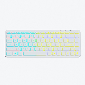 84 <strong>Keys</strong> LED Light up rainbow Backlit <strong>Mini</strong> Gaming Dual Mode 2.4G Wireless BT <strong>Keyboard</strong> for Mobile Gaming - Product Image 2