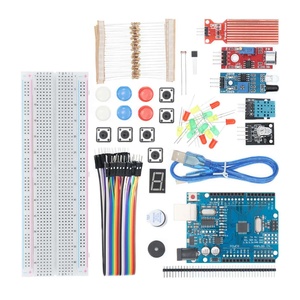 Arduin Starter Kit für Uno R3 Bread board Basic Simple Learning Kit Schall wasserstand Feuchtigkeit entfernung Erkennung LED-Steuerung