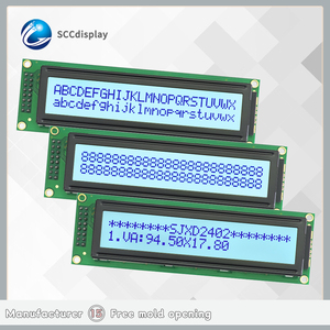 JXD2402A-IIC COB STN Grau Positive LCD Modul 24x2 Zeichen Display mit Easy IIC/I2C Schnitts telle Integration