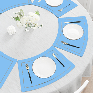 定制形状餐厅餐桌垫防滑耐热餐桌垫套装PVC餐垫Tischset - Product Image 2