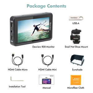 Desview R5II 5.5インチLCDタッチスクリーンモニターネイティブ解像度800nits DSLRカメラ用輝度入力出力 - Product Image 6