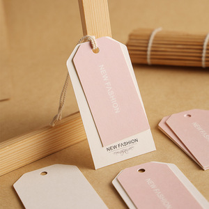Men's and Women's Simple Fresh Hanging <strong>String</strong> Style Clothing <strong>Tag</strong> Universal Card <strong>With</strong> Special Paper for Shoes - Product Image 3