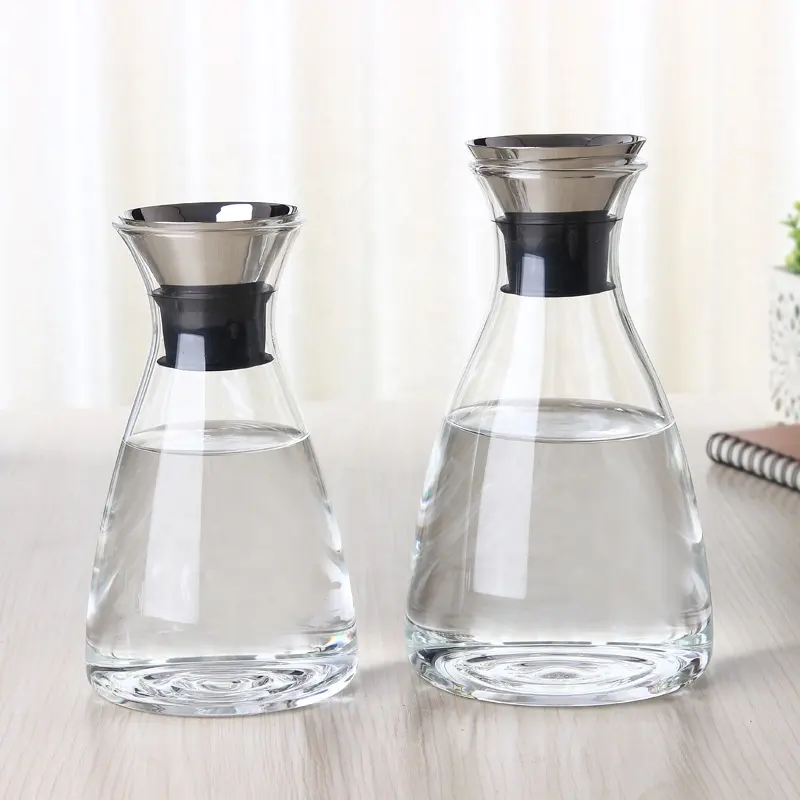 Hot Sale Borosilicate Protective Pour Drip Spout Glass Tea Pitcher