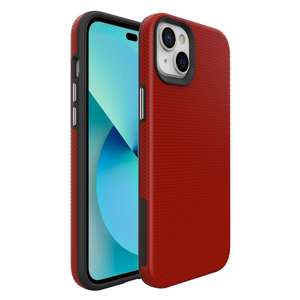 三角形图案设计混合2合1外壳，适用于iphone 14 13，带独立金属按钮，适用于iphone se 2 7/8plus的橡胶油 - Product Image 4