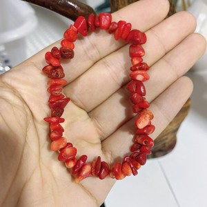ผู้หญิงที่มีสีสันชิปสร้อยข้อมือหินธรรมชาติ Healing กรวดคริสตัลสร้อยข้อมือพลอยสําหรับสาวมาดาม - Product Image 5