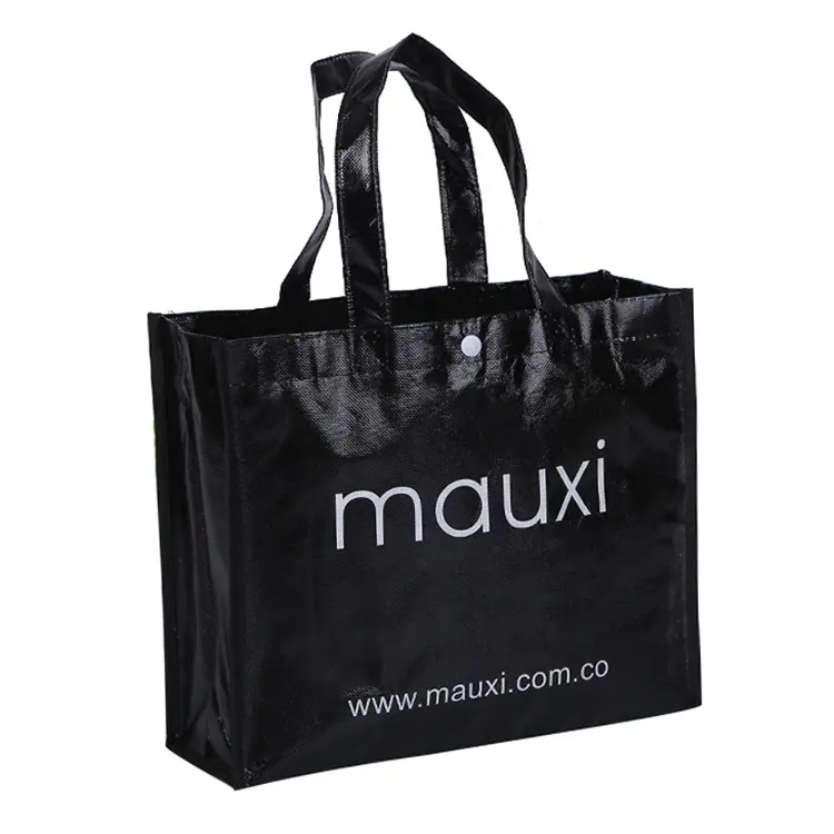 Bolsa de comestibles reutilizable con logotipo impreso personalizado, bolso de compras de regalo, de tela no tejida