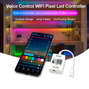 Хорошее качество мини DC5V-24V переключатель таймер Alexa/Google смартфон Голосовое управление Wi-Fi пиксельный светодиодный контроллер для SPI WS2812B WS16704 - Product Image 4