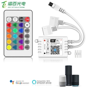 DC5V-28V RGB-Band SMD 5050 führte Wifi-Controller WiFi IR LED-Controller mit Empfänger führte Streifen IR-Fernbedienung LED-Steuerung - Product Image 3