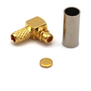 <strong>MMCX</strong> Male Right Angle <strong>90</strong> <strong>Degree</strong> Crimp For RG174 RG316 Cable Connector