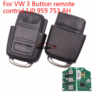 VW 3 düğme uzaktan kumanda için 1J0 959 753 AH - Product Image 2