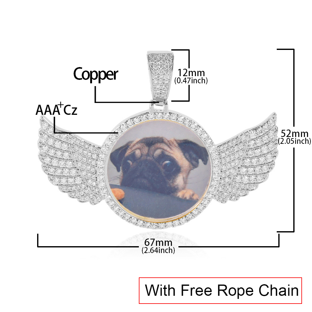 wing-circle-silver(with chain)