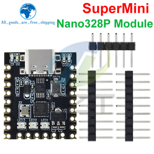 TZT NANO V3.0 / Nano SuperMini tipo-C scheda di sviluppo Atmega328p Chip Ch340 porta seriale per Arduino - Product Image 2