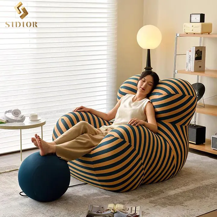 B & B Italia sillón de acento moderno con sillón reclinable otomano sillones reclinables Silla de ocio para sala de estar