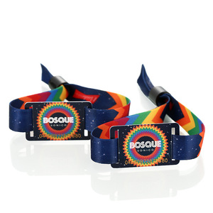 Usa una volta QR Code 13.56MHz NFC RFID Tracking braccialetti orologio da polso in tessuto RFID - Product Image 1