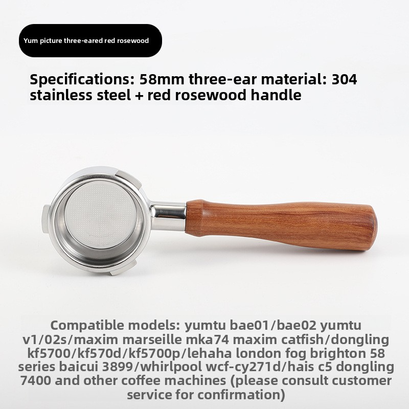 Red 58mm Acid Branch Wood Handle