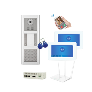 Suministro de fábrica 7 "Pantalla táctil POE Wifi Sistema de timbre Videoportero Kits de teléfono Ip Sistema de videoportero con cable