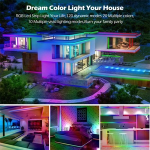 10 м 32,8 фута Dream Color RGBIC Smart LED Strip Light для домашнего декора комнаты 5 В usb Bluetooth управление приложением Синхронизация с музыкой RGB светодиодные полосы - Product Image 4
