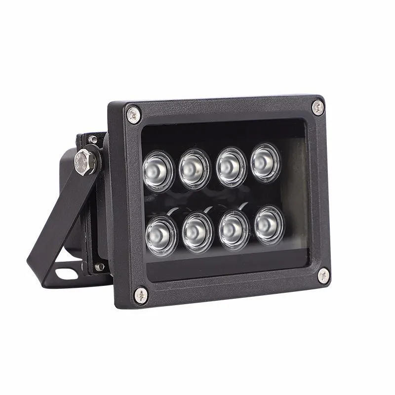 Lumière extérieure CCTV LED IR 8W à 20W Illuminateur infrarouge avec projecteur COB pour lumières IR Éclairage extérieur