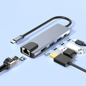 Neue Fünf-in-Eins-Docking station Typ C zu USB 3.0 Hub PD Schnell ladegerät Computer Docking station RJ45 Netzwerk anschluss - Product Image 1
