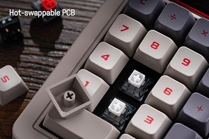 Soporte PC estándar Hot-swappable Shortcut BT/2,4G 8Bitdo 18 Keys Retro Mechanical Numpad para Windows Android Calculadora - Product Image 2