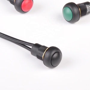 Interruttore a pulsante a pressione 12/16/19/22mm impermeabile pulsante momentaneo interruttore a pulsante con filo Led - Product Image 2