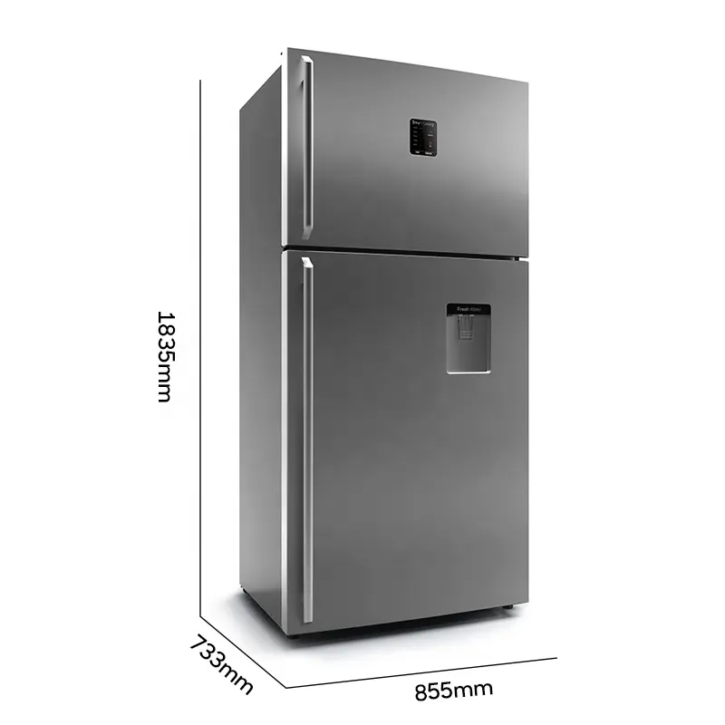610L Domestic two door Top mounted No frost Refrigerator with Key
