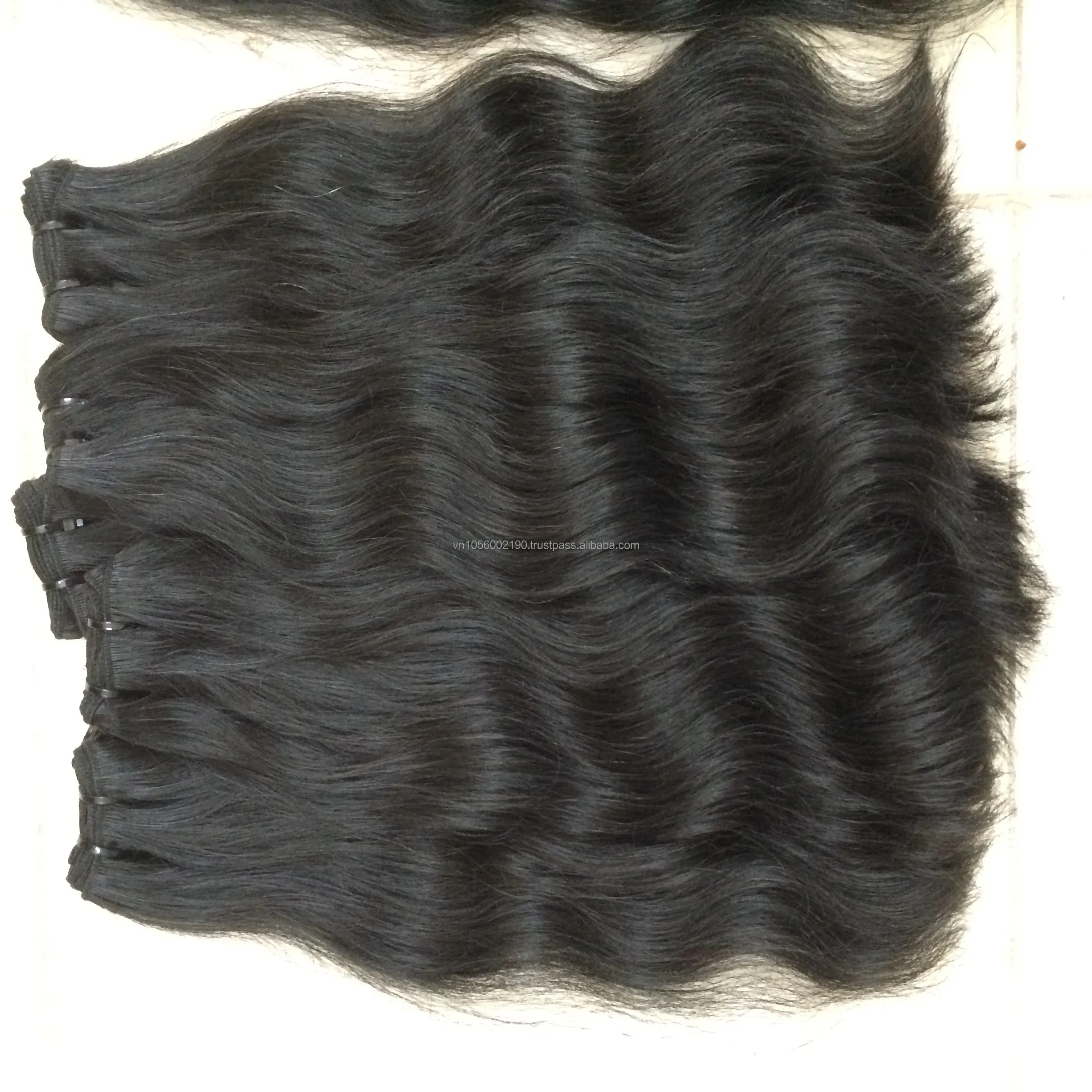 Big Sales!!! Natural hair Unprocessed wavy weft hair 100%virgin hair can be bleach color