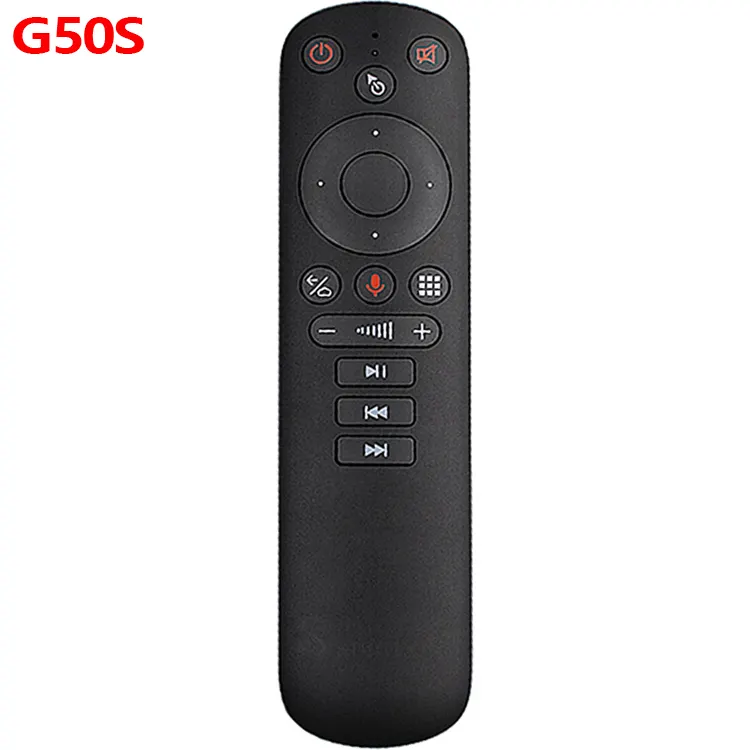G50 G50S Wireless Fly Air Mouse Voice Remote Control Gyroscope Wireless Mini Kyeboard with IR Learning for Android TV Box