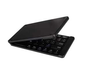 Mini teclado BT inalámbrico plegable para computadora portátil/tableta Interfaz USB Delgado y recargable Nuevo y en stock Idioma inglés - Product Image 5