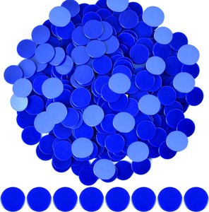 Coopay 1-1/5 Inch Nhựa Đen Bingo Chip 200 Mảnh Học Tập Quầy Đánh Dấu Toán Thực Hành Poker Trò Chơi Thẻ Cho Toán Học Đồ Chơi - Product Image 5