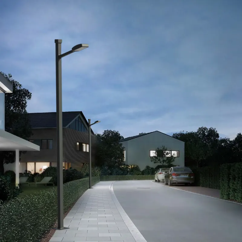 DAWN nouveau design poteau d'éclairage étanche 3m 4m lampadaire solaire pour jardin extérieur poteau lumineux