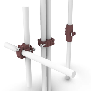 Sistema di ponteggi per tubi in acciaio con chiusura verniciata per costruzione di supporti per ponteggi - Product Image 3