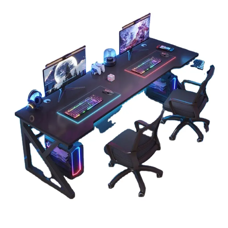 2024 Youtai Mesa de mesa de computador simples e moderna para quarto e mesa de jogos Youtai Double Seat