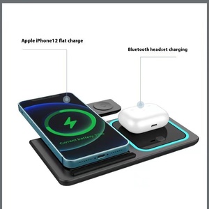 3 in 1ที่ชาร์จไร้สาย15W แท่นชาร์จแม่เหล็กชนิด C สำหรับ Apple iPhone & iWatch QC3.0หูฟัง9V/2A - Product Image 4