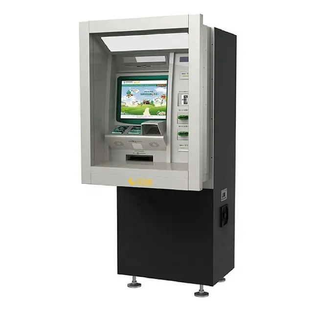 Bank Atm Kiosk Voor Balance Account Controleren In En Cash Storting Trekken Met Rfid Kaartlezer