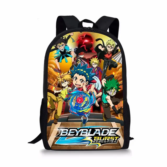 Neues Designs piel Anime Beyblade Burst Gedruckte Kinder Kinder Kleinkinder College Boy Mochi las Escolares Schult aschen Rucksack Bookbags