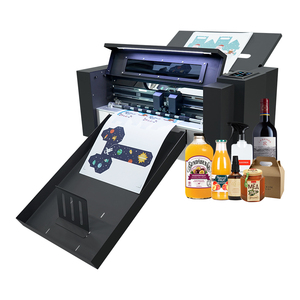 ZD350 Ultra çift kafa otomatik kalıp kesme makinası kırma A3 A4 levha vinil yapışkan kesici etiket kutusu kağıt çizici kesme makinası - Product Image 1