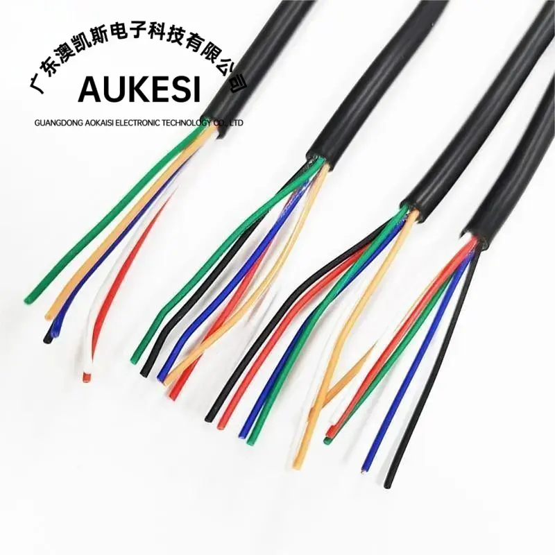 2464 80C 300V 28awg 26 Awg 22awg 18awg 2 3 4 5 6 7 8 9 10 Core Pvc Aislamiento Ul2464 Cable Qianli Calefacción Aislado Trenzado